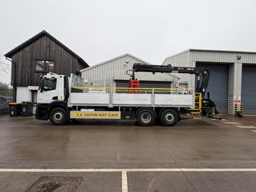 26T Dropside with Rear Mounted Crane